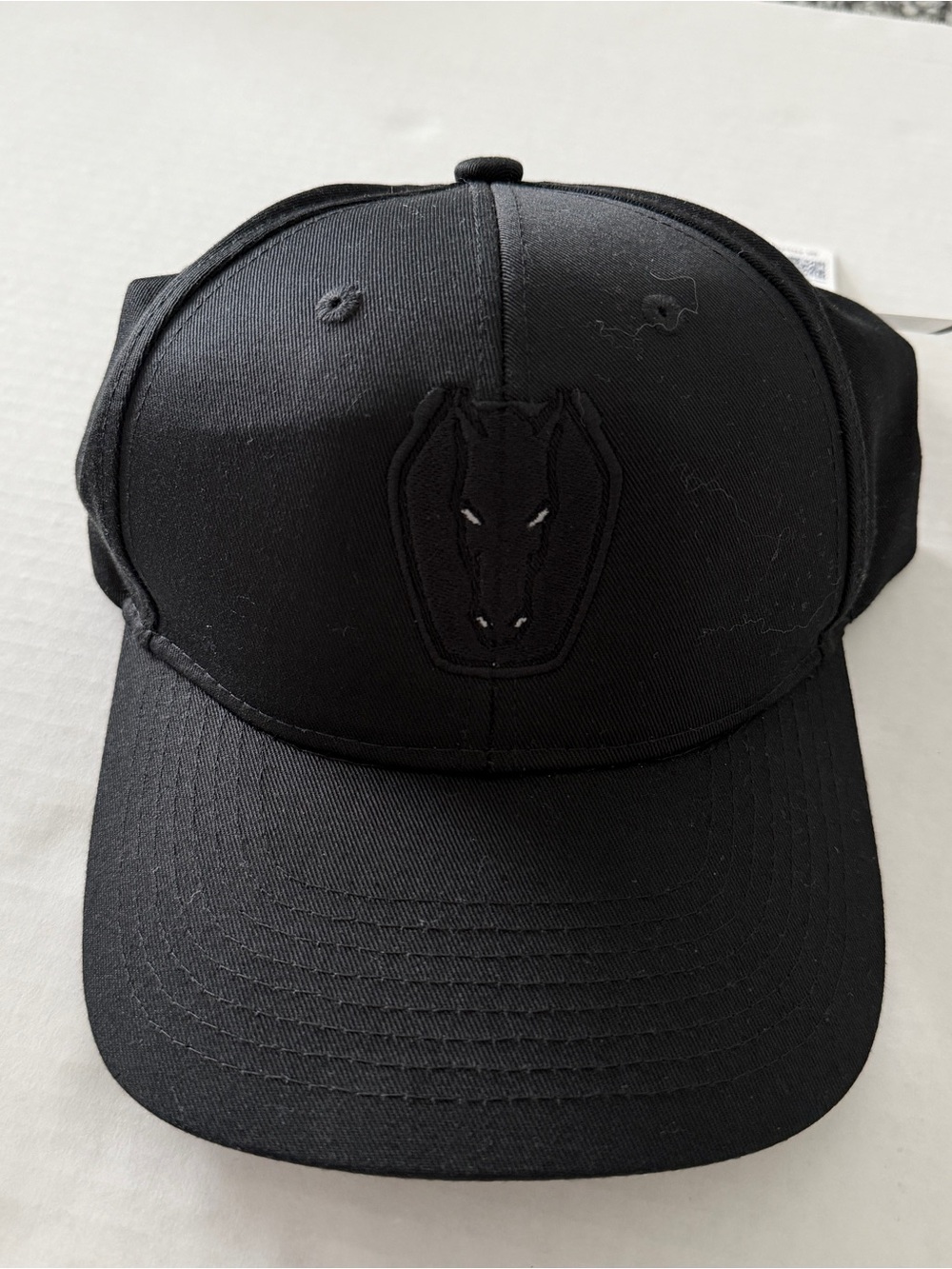 Ford Mustang Dark Horse Black Embroidered Adjustable Hat Cap New With Tags